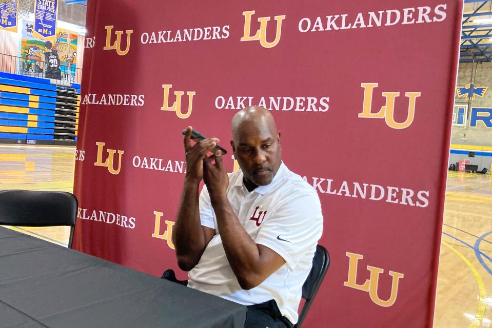 Oakland native and Hall of Famer Gary Payton said he took the job at Lincoln University to give back to his community. "I'm here for these kids, basically. That's about it. It's nothing else.''