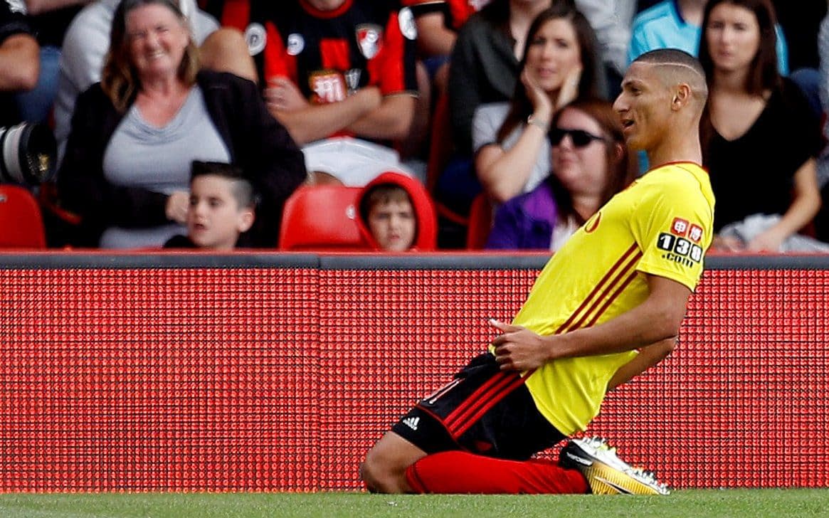 Richarlison scored his first goal for Watford against Bournemouth on Saturday - REUTERS