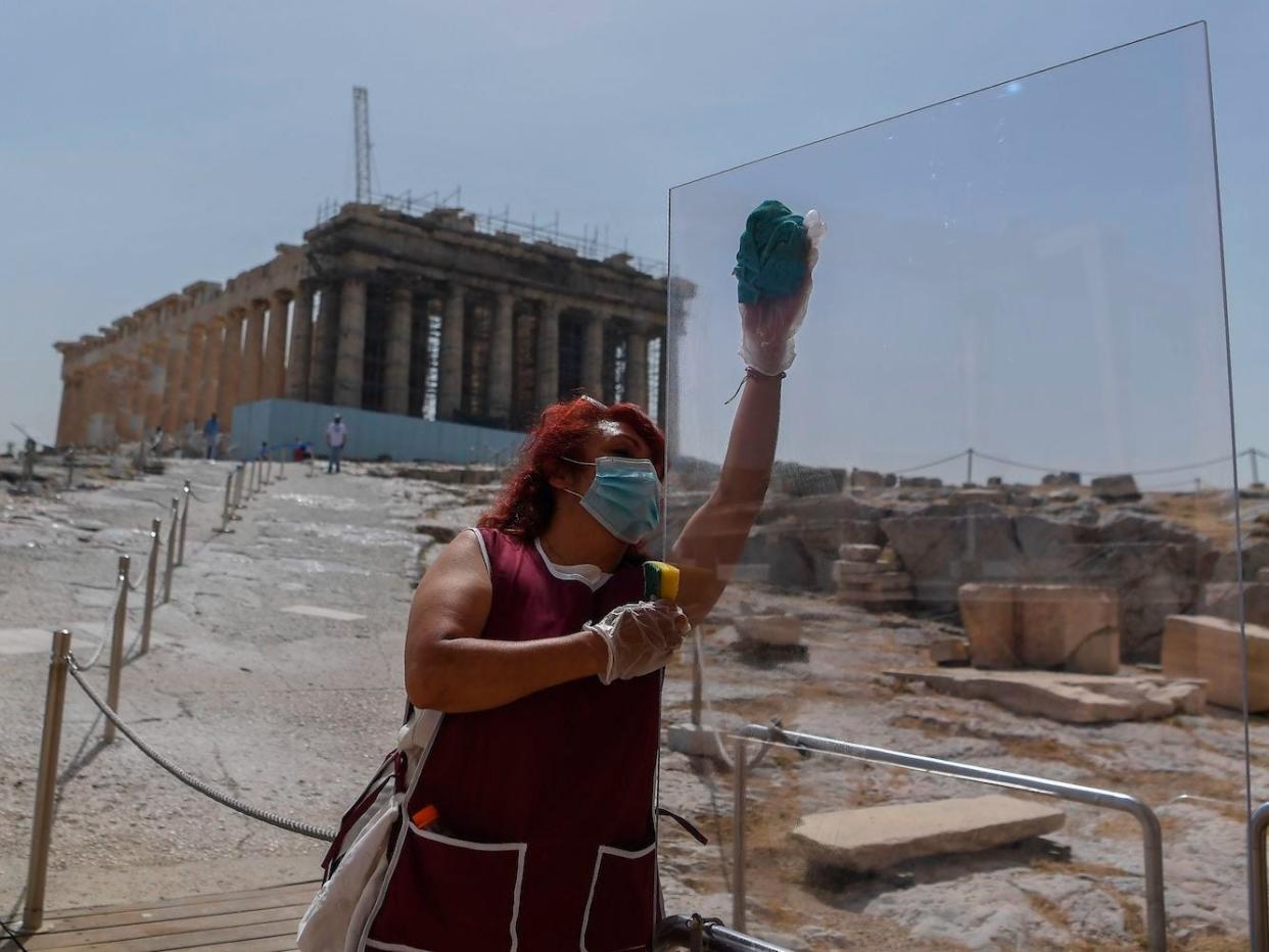 acropolis athens greece reopens