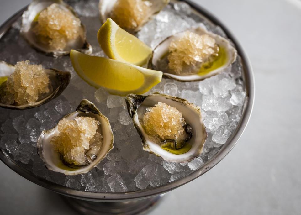 Dirty martini oysters. - Credit: Eric Medsker