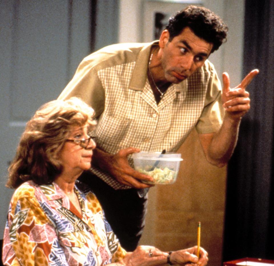 Sheridan and Michael Richards in ‘Seinfeld’ - Credit: Everett Collection