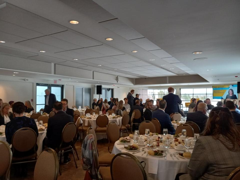 The St. John's Board of Trade held a post-budget luncheon with finance minister Siobhan Coady, where she gave highlights of new initiatives.