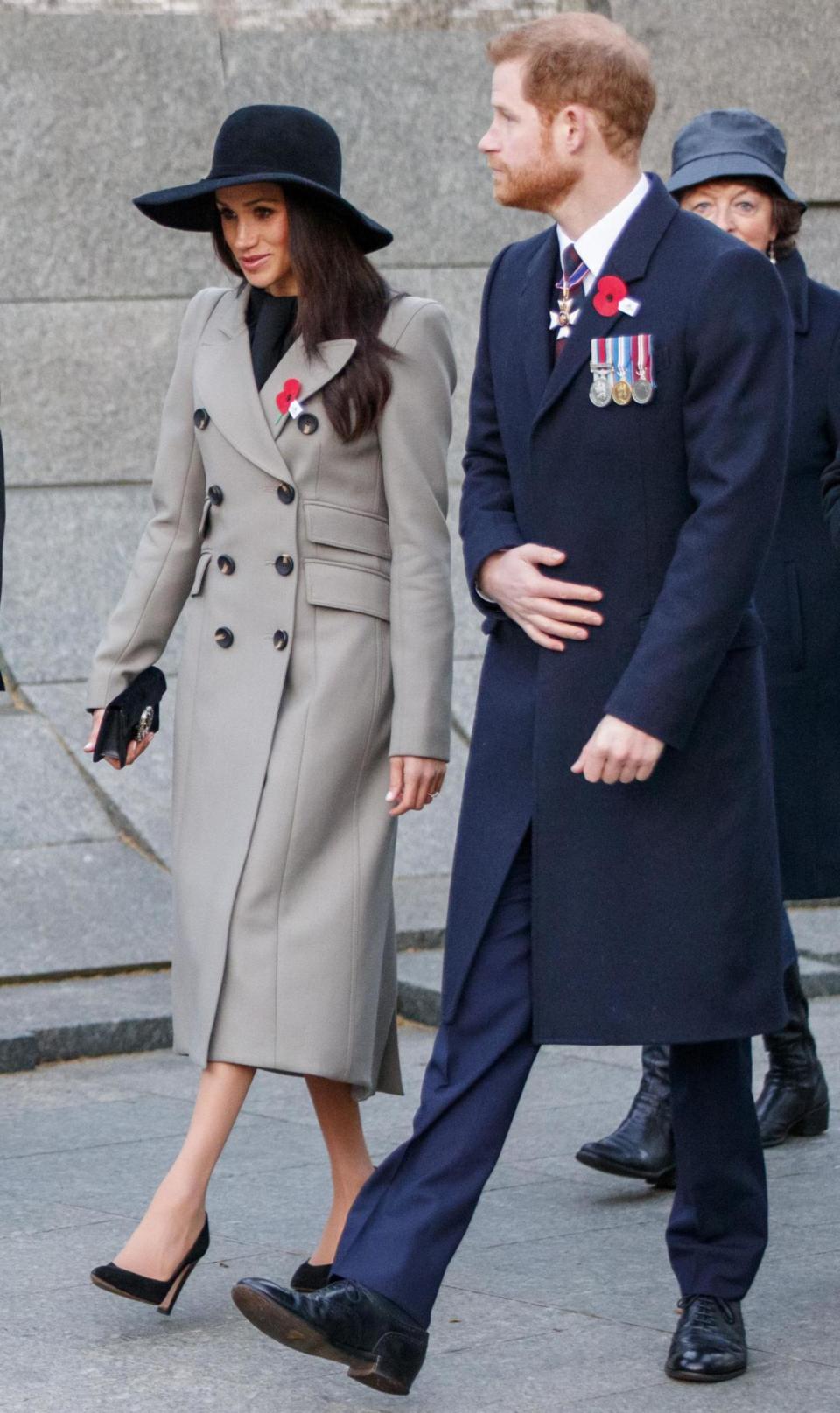 Meghan Markle and Prince Harry attend an Anzac Day service in central London (Getty Images)