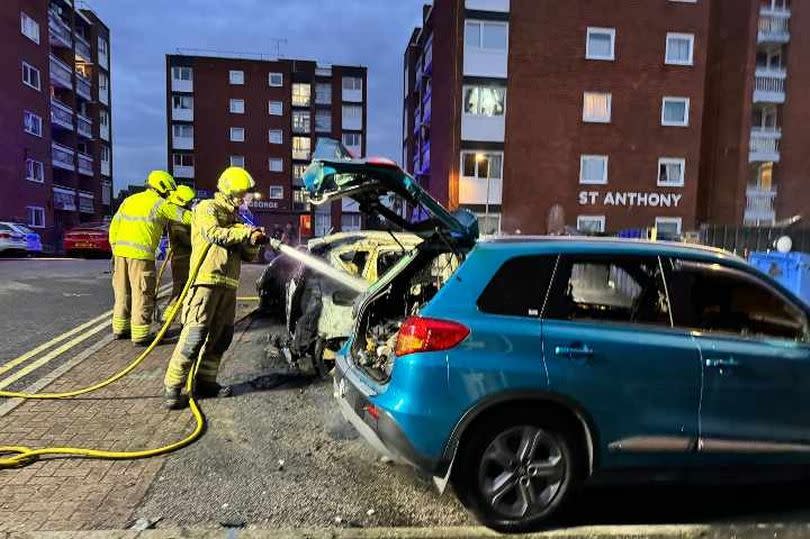 Car fire in Newmarket