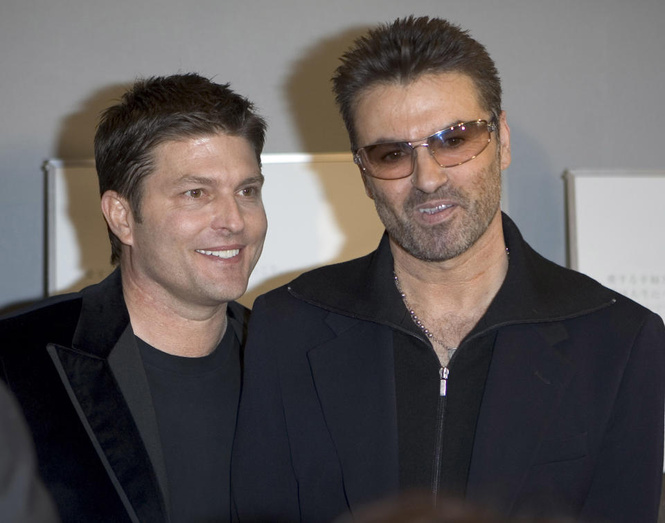 Kenny Goss (left) and George Michael (right)