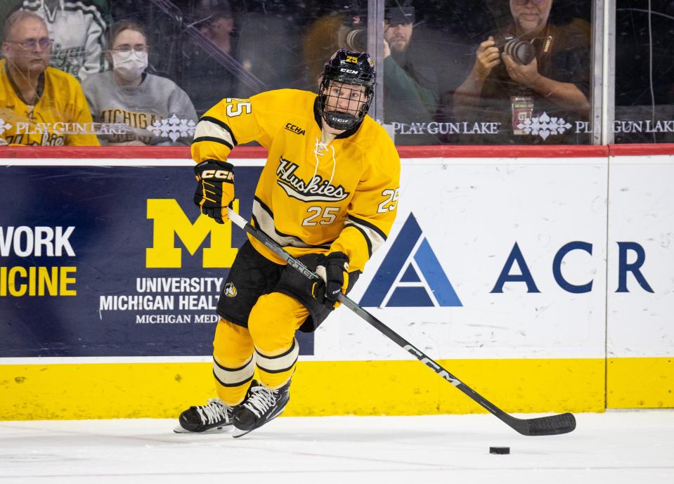 Jed Pietila, a Hartland High School graduate, has signed with Toledo of the ECHL after playing 75 career games at Michigan Tech.