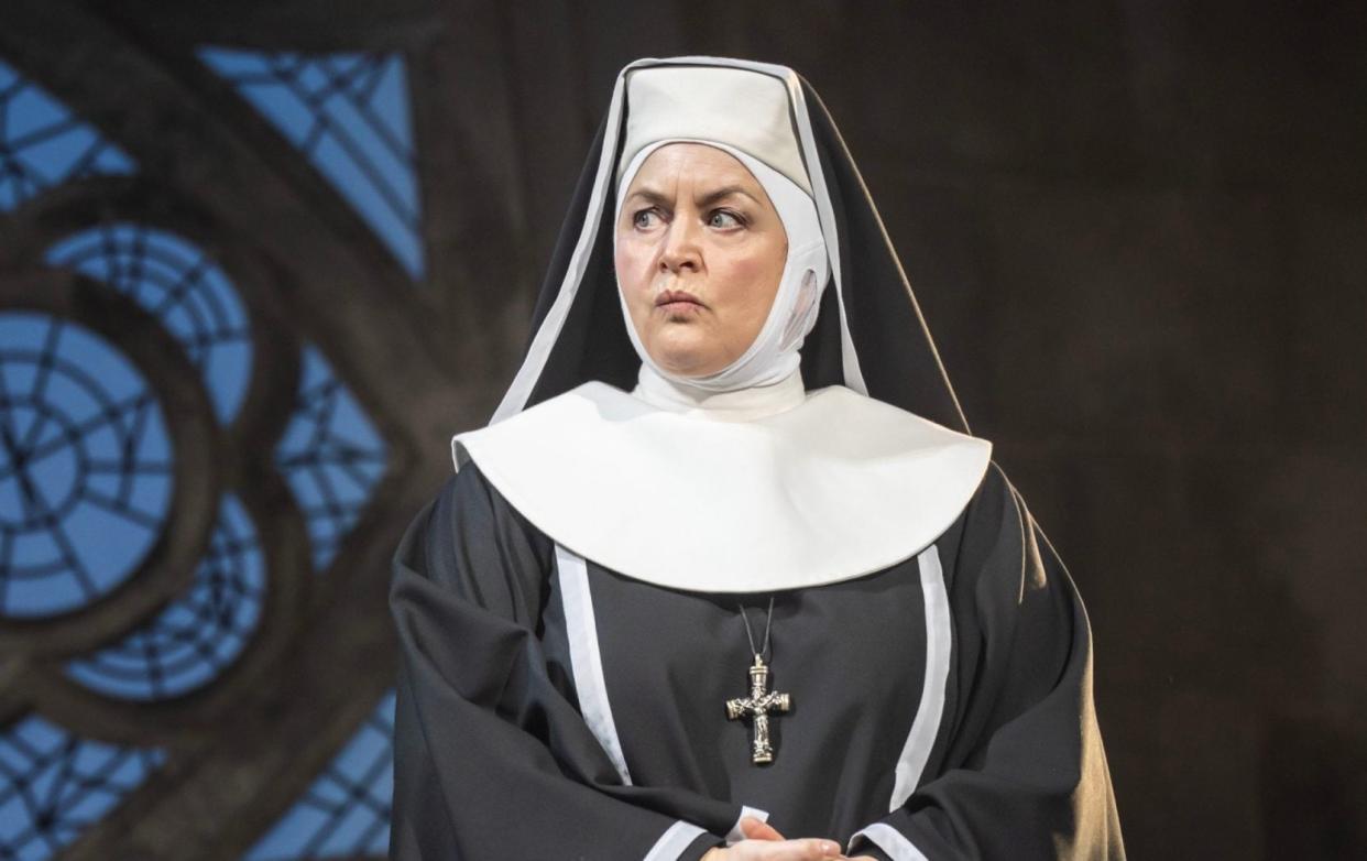 Ruth Jones in Sister Act at the Dominion Theatre