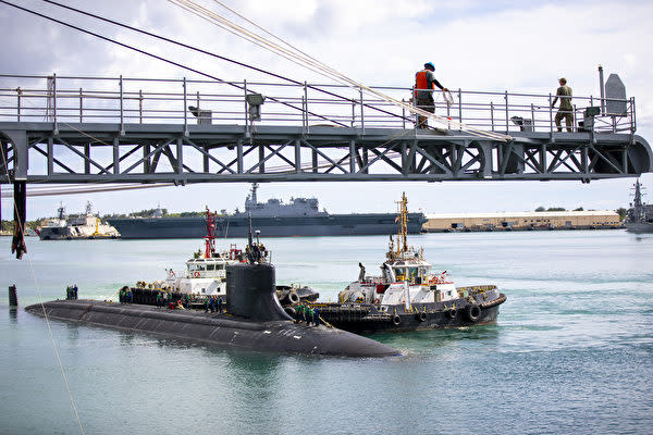 美國「海狼號」核潛艇昨（4）日抵達日本。（示意圖）   圖：翻攝自美國海軍