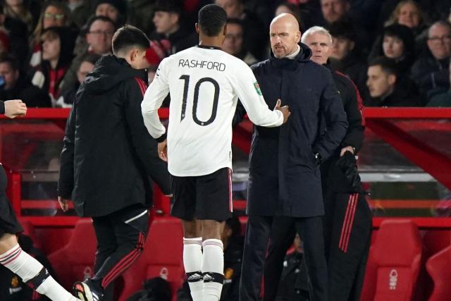 Erik ten Hag hails 'unstoppable' Marcus Rashford as Man Utd move towards  Wembley