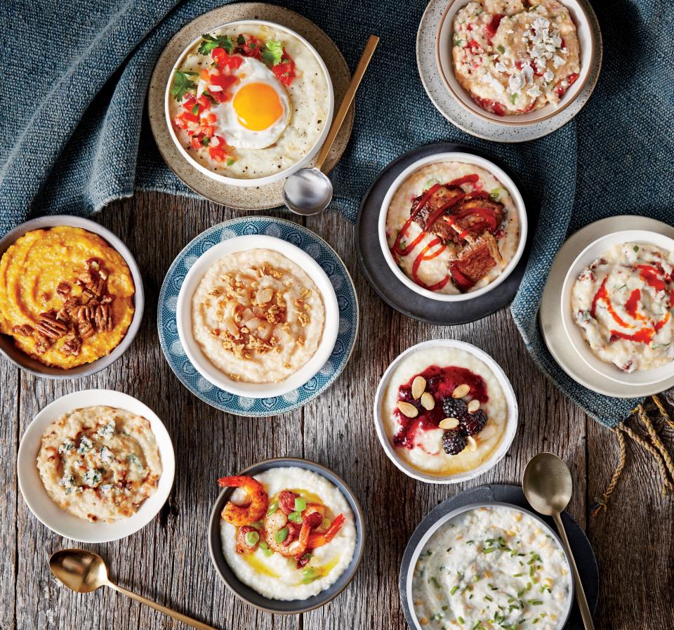 Pear-Granola Grits