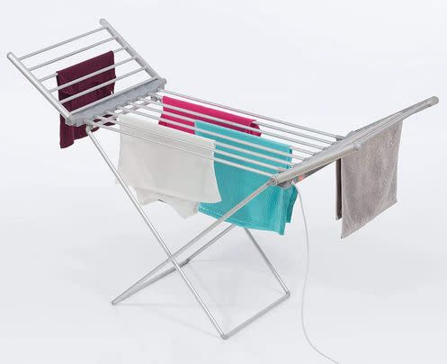 Swap your standard clothes airer for a snazzy heated one