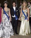 <p>Madeleine and her royal siblings stepped out for a state banquet at the Royal Palace in Stockholm, Sweden.</p>