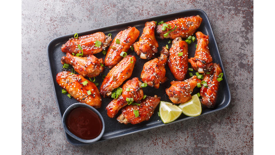 A recipe for Air Fryer Sticky Asian Chicken Wings as part of a guide on how to brine the meat