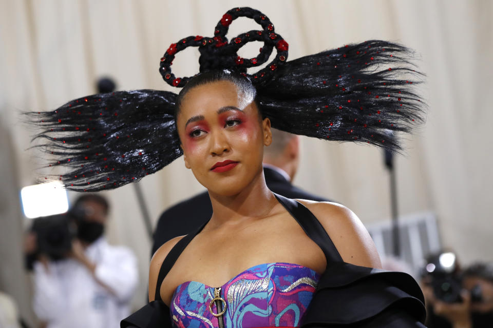 Metropolitan Museum of Art Costume Institute Gala - Met Gala - In America: A Lexicon of Fashion - Arrivals - New York City, U.S. - September 13, 2021. Tennis player Naomi Osaka. REUTERS/Mario Anzuoni