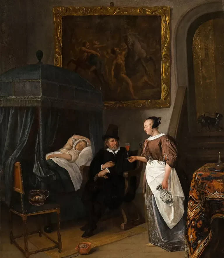 "La visita del médico", Jan Steen (1668-1670)