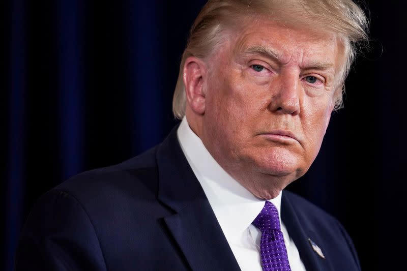 President Donald Trump Delivers Remarks at a Bedminster News Conference