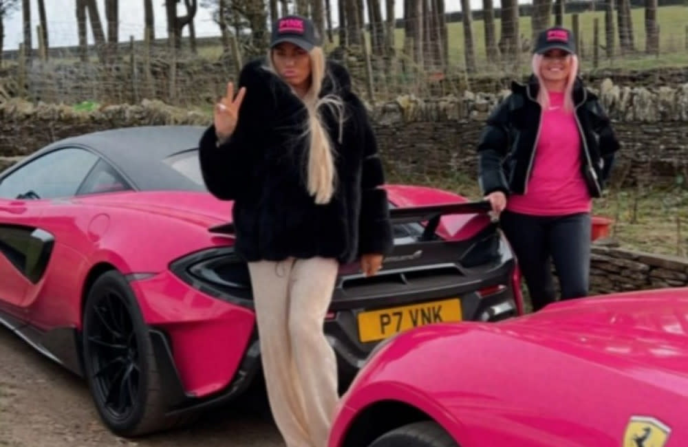 Katie Price is said to have treated herself to a Ferrari despite her driving ban credit:Bang Showbiz