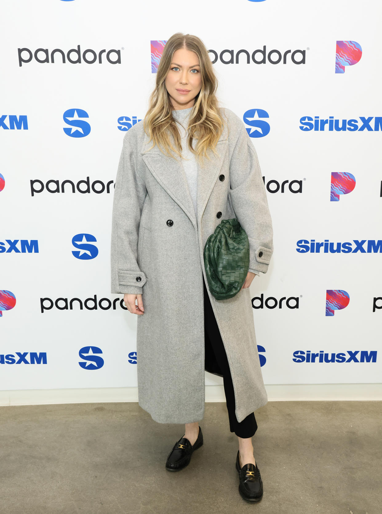 Stassi Schroeder at SiriusXM in Los Angeles, CA on January 24, 2024.