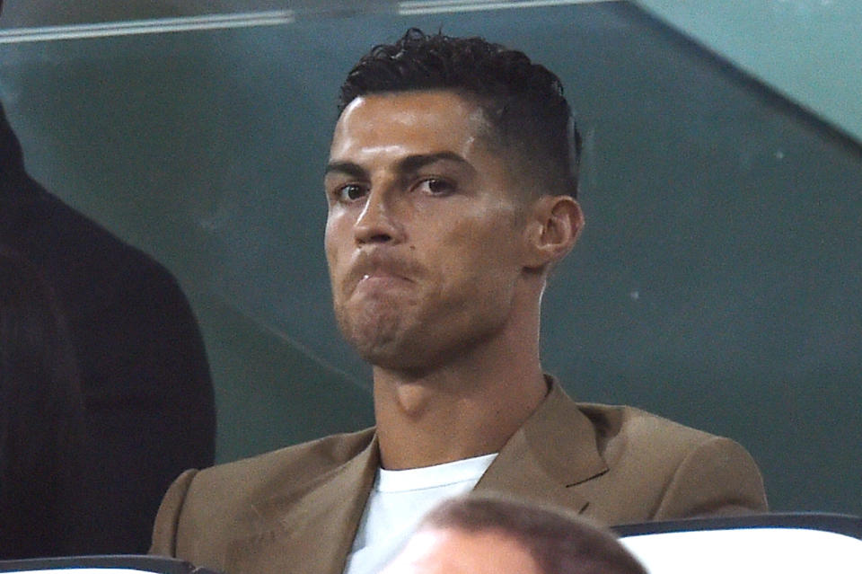 Cristiano Ronaldo during the Group H match of the UEFA Champions League between Juventus and BSC Young Boys at Allianz Stadium on October 2, 2018 in Turin, Italy