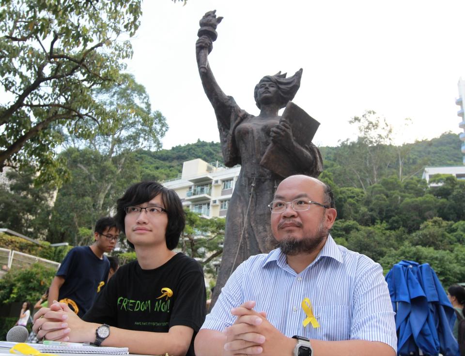 蔡子強提早退休後，其原本所屬的中大政政系也被重組。(Photo by Edward Wong/South China Morning Post via Getty Images)
