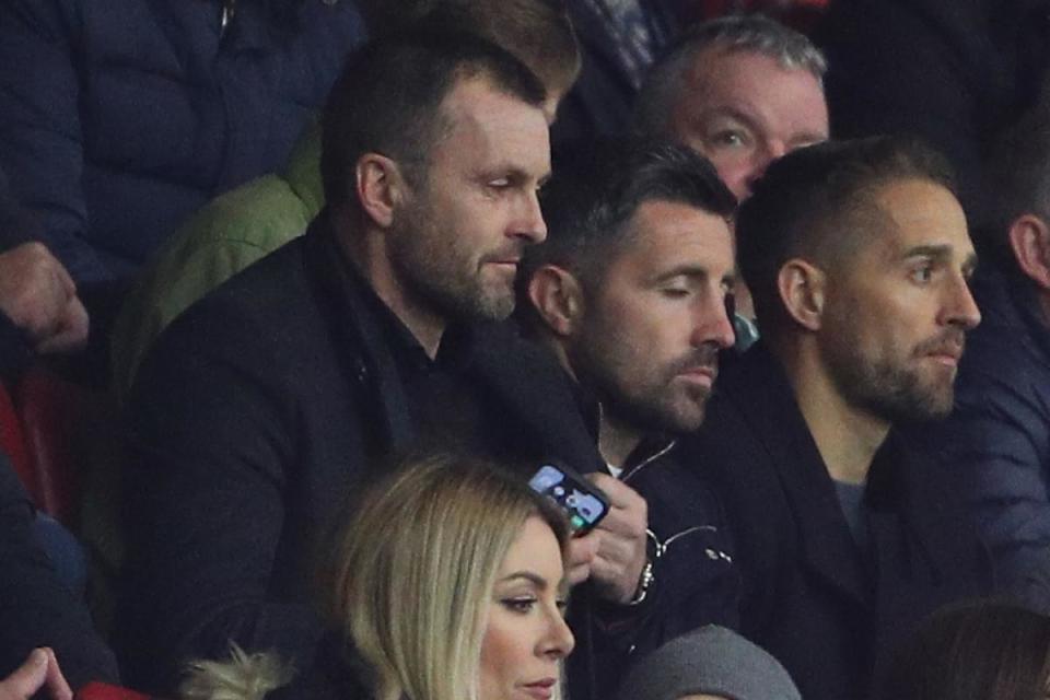 Nathan Jones watches Saints against Sheffield Wednesday (Picture: Stuart Martin)