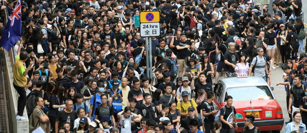 À Hongkong, un projet d'amendement à la loi d'extradition avait déclenché d'immenses manifestations en 2019.  - Credit:O.Lejeune / MAXPPP / PHOTOPQR/LE PARISIEN/MAXPPP