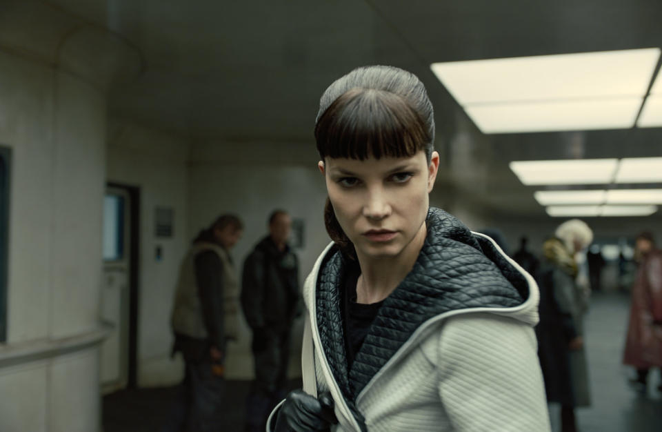 Sylvia Hoeks as Luv in ‘Blade Runner 2049’ (Credit: Sony)