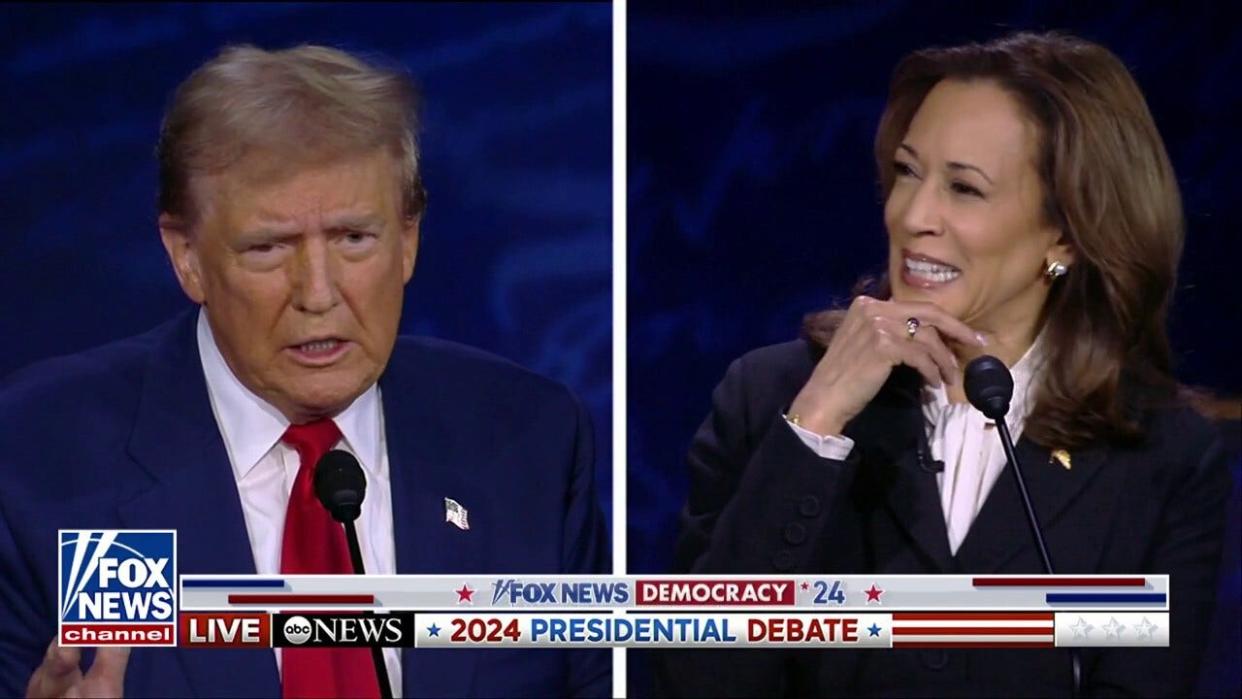 Former President Trump and Vice President Kamala Harris.