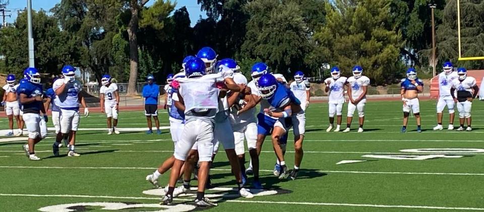 Madera prepares for the 2023 high school football season. ANTHONY GALAVIZ/agalaviz@fresnobee.com