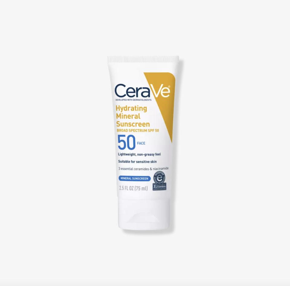 14) CeraVe Hydrating Sunscreen Face Lotion SPF 50