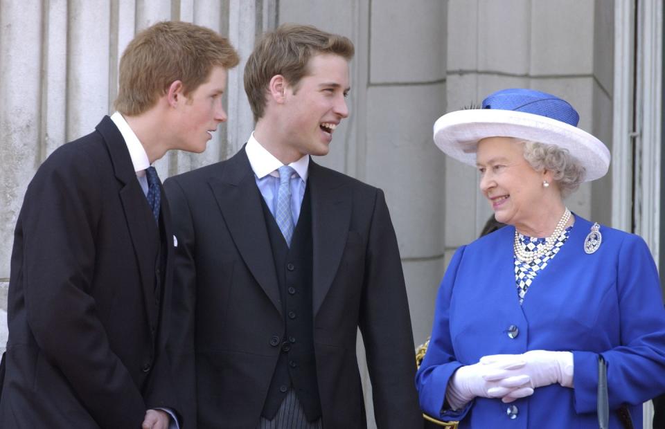 When she made Prince William and Prince Harry giggle.