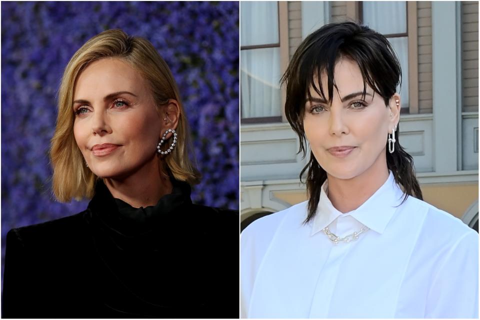 Charlize Theron hair transformation