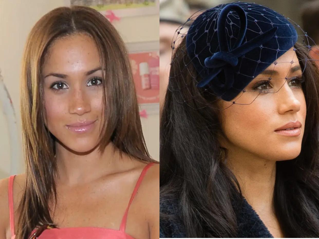 meghan markle then and now