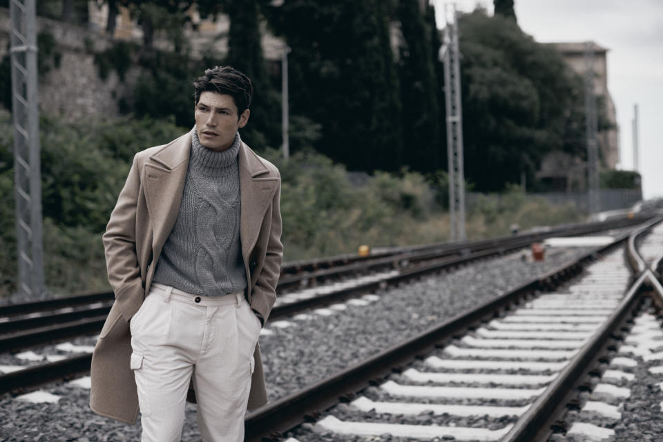 A men's look from Brunello Cucinelli