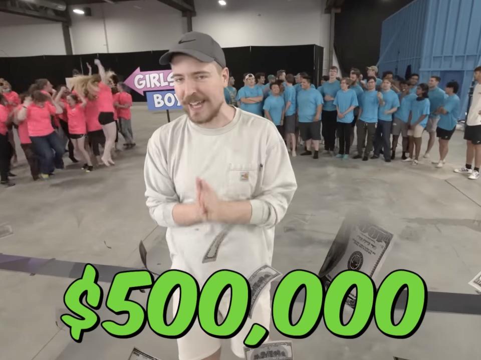 Screenshot from MrBeast video