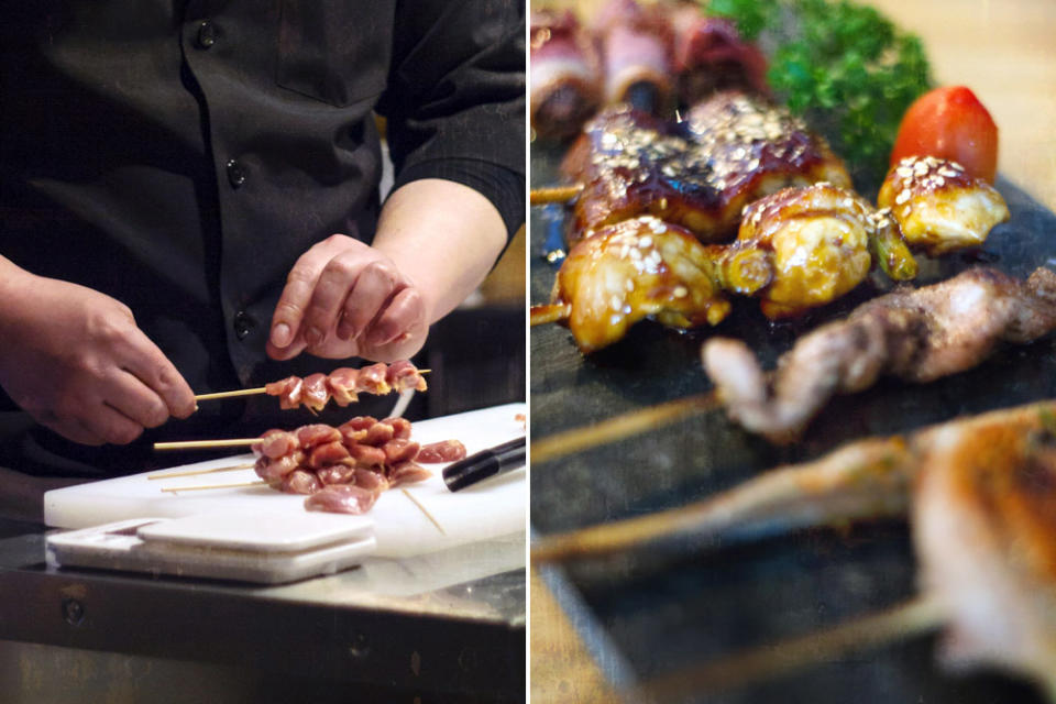 From preparing to plating, every aspect of 'robatayaki' is carefully performed.