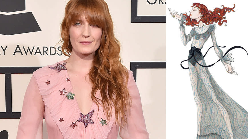 Gucci creates Florence Welch's tour garms again