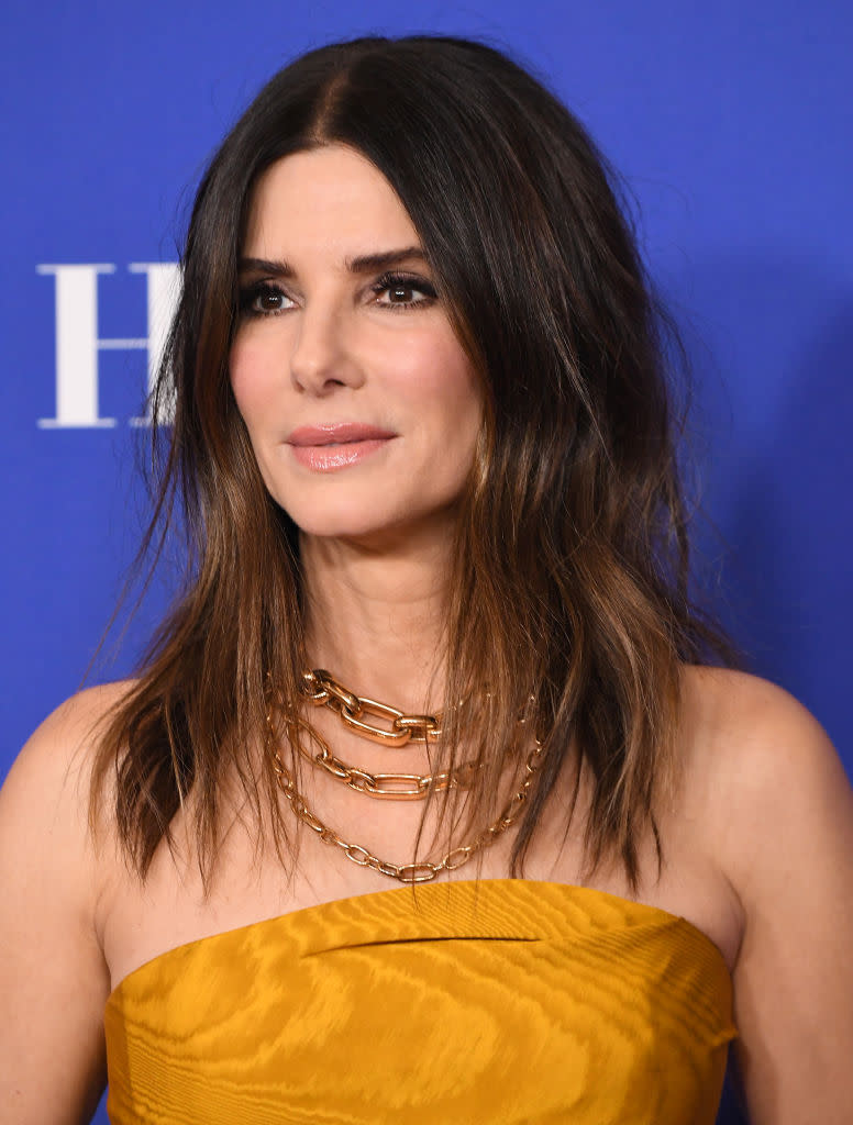 Sandra Bullock's glam squad has been revealed on social media, pictured in January 2020. (Getty Images)