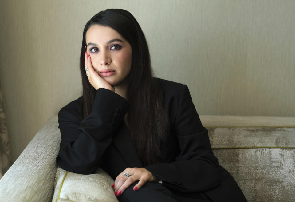 Hannah Marks, director of the film "Don't Make Me Go," poses for a portrait at the London Hotel on Wednesday, June 29, 2022, in West Hollywood, Calif. (AP Photo/Chris Pizzello)