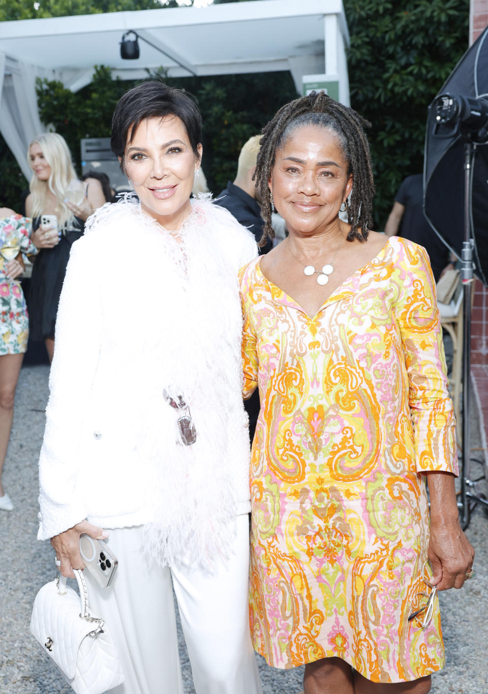 LOS ANGELES, CALIFORNIA - AUGUST 26: (L-R) Kris Jenner and Doria Ragland attend the TIAH 5th Anniversary Soiree at Private Residence on August 26, 2023 in Los Angeles, California. (Photo by Stefanie Keenan/Getty Images for This Is About Humanity)