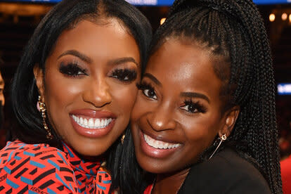 Porsha Williams and Shamea Morton at an event.