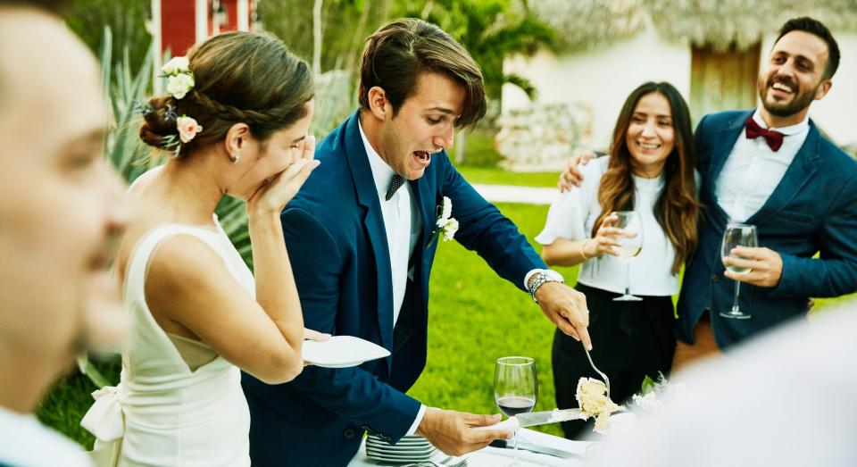 Bride shocked after ocean-themed wedding cake is decorated with "balls" [Image: Getty]