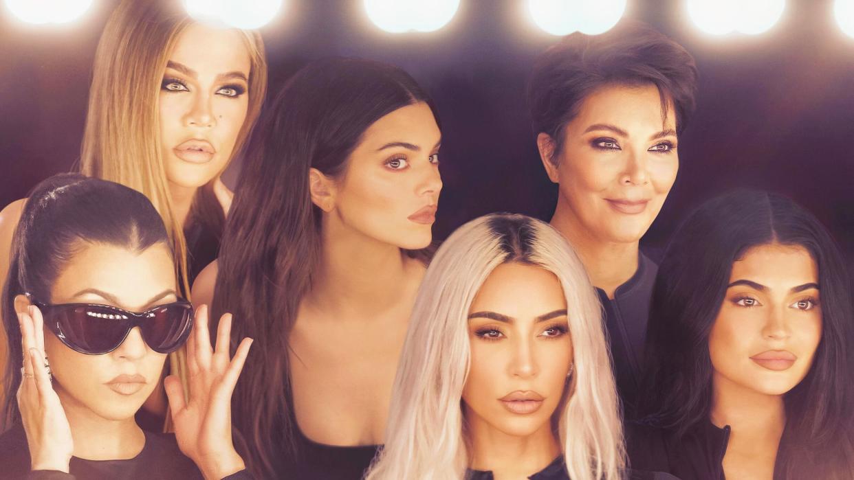  The Kardashians season 3 poster featuring Kris Jenner,  Kourtney Kardashian Barker, Kim Kardashian, Khloé Kardashian, Kendall Jenner and Kylie Jenner 