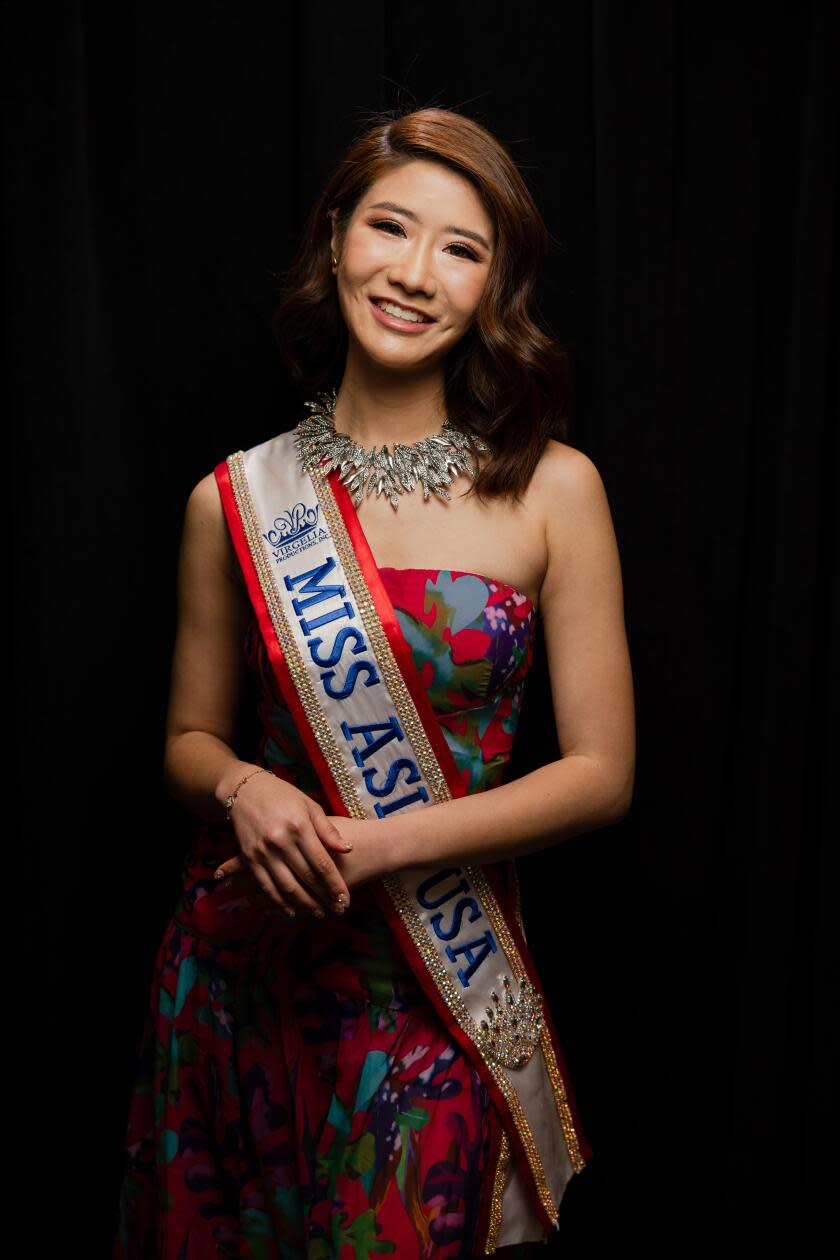 Tiffany Chang in the Los Angeles Times Portrait Studio at the Festival of Books.