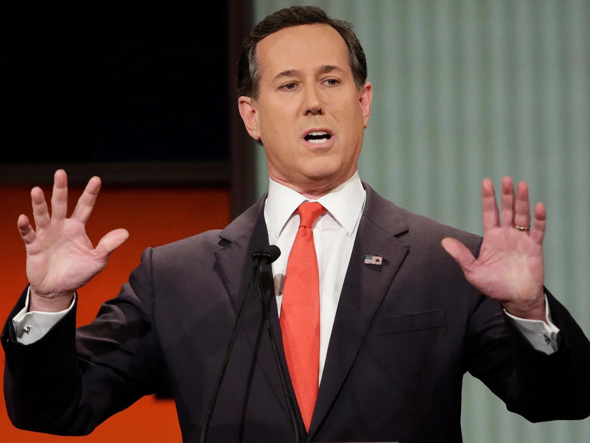 Rick Santorum demanded 'fiscal responsibility' as a 2012 presidential candidate...