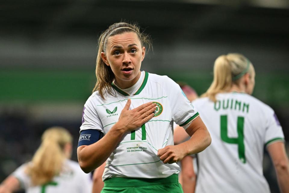 Katie McCabe is Ireland’s star and has the quality to trouble her Arsenal teammates (Getty)