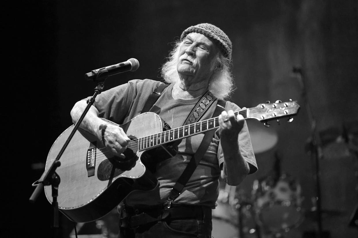 Rock & Roll Hall of Fame member David Crosby, founding member of the Byrds and Crosby Stills & Nash, performs in 2019. (Photo: Scott Dudelson/Getty Images)