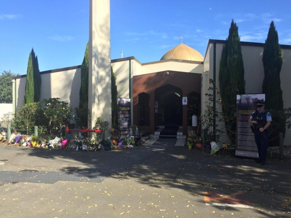 Masjid Al Noor mosque in Christchurch, New Zealand, where 42 people lost their lives during a terror attack in March 2019 (PA) (PA Archive)