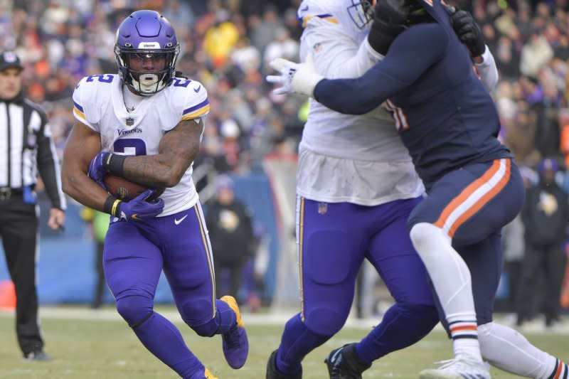 Minnesota Vikings running back Alexander Mattison enters the season as a starter for the first time in his career. File Photo by Mark Black/UPI