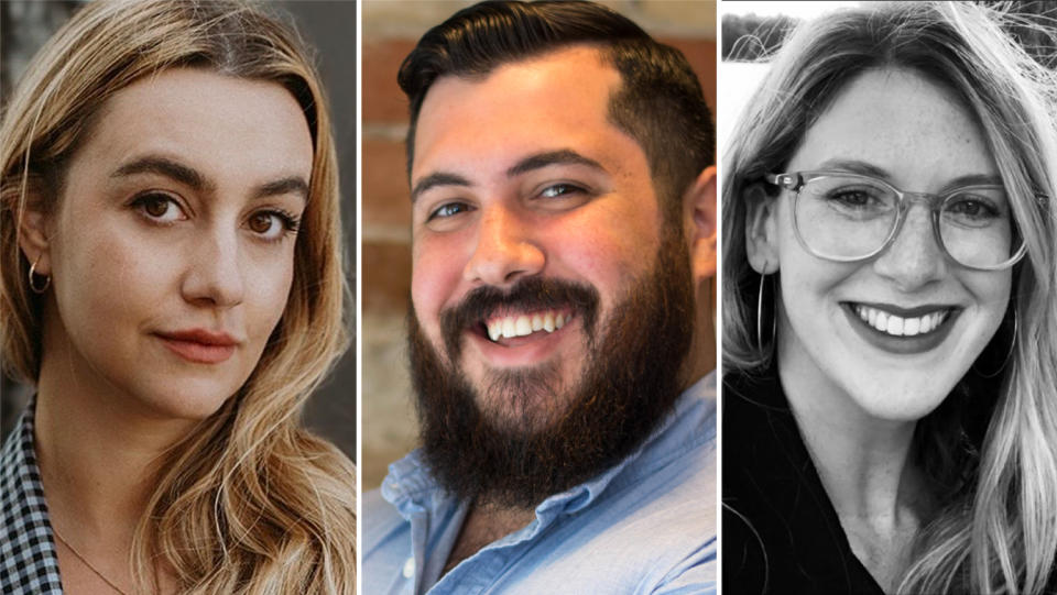 Alessandra Ferreri, Jess Binder and Brennan Loftus of Wattpad Webtoon Studios